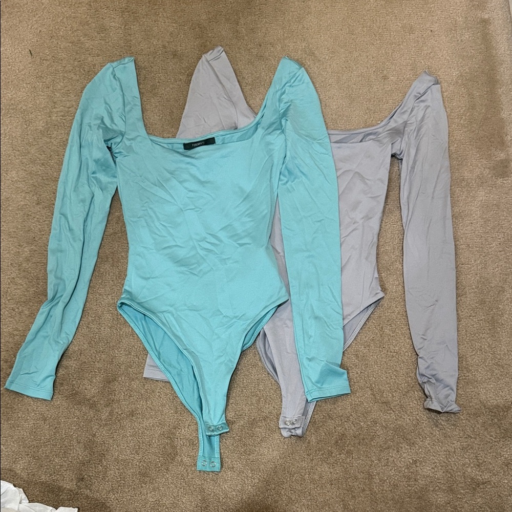 Forever 21 bodysuits - Blue and Gray